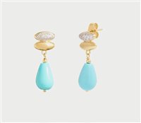 Orecchini Rue des Mille Donna ECLISSI GEN 2025 in Argento Turchese ORZ-029 M2 T AU - ORZ-029 M2 T AU